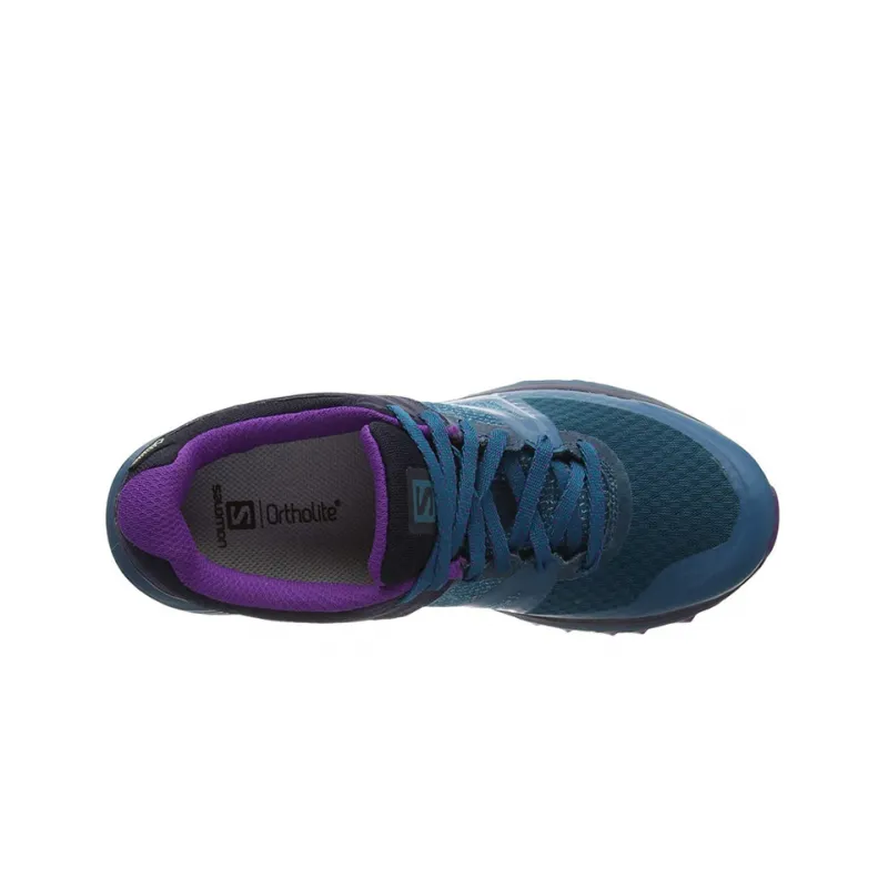 SALOMON Trailster GTX Cushioning Anti-Slip And Wear-Resistant Low-Top Outdoor Shoes Women's Blue Purple-2