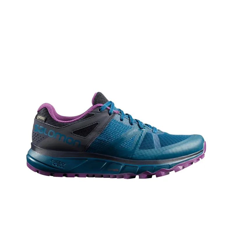 SALOMON Trailster GTX Cushioning Anti-Slip And Wear-Resistant Low-Top Outdoor Shoes Women's Blue Purple-1