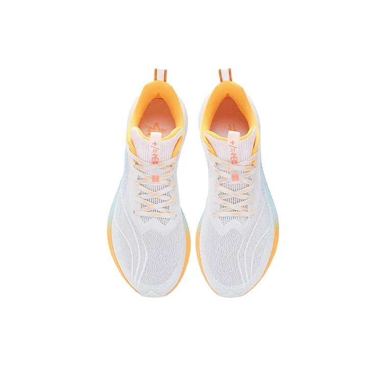 LiNing Red Hare 5 Pro Cushioning Anti Slip And Wear Resistant Low Top Running Shoes Men's White Yellow-3