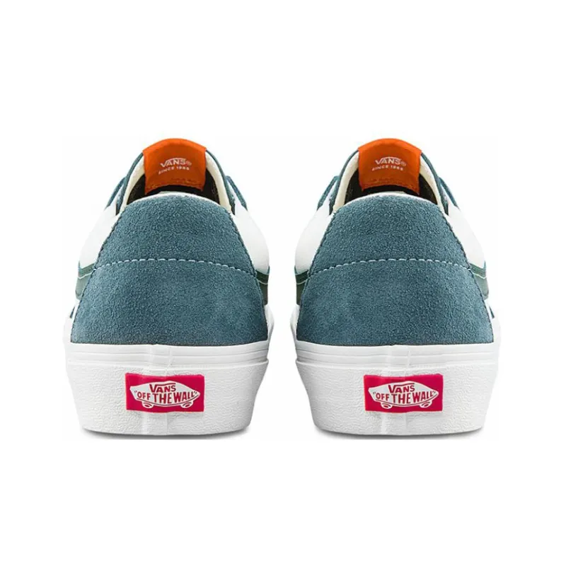 Vans SK8 Low Low Tops Casual Skateboarding Shoes Unisex White Green-4
