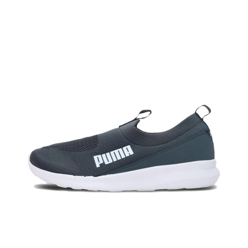 PUMA Lqd Flash Cushioning Anti-Slip And Wear-Resistant Low-Top Running Shoes Men's Blue White-0
