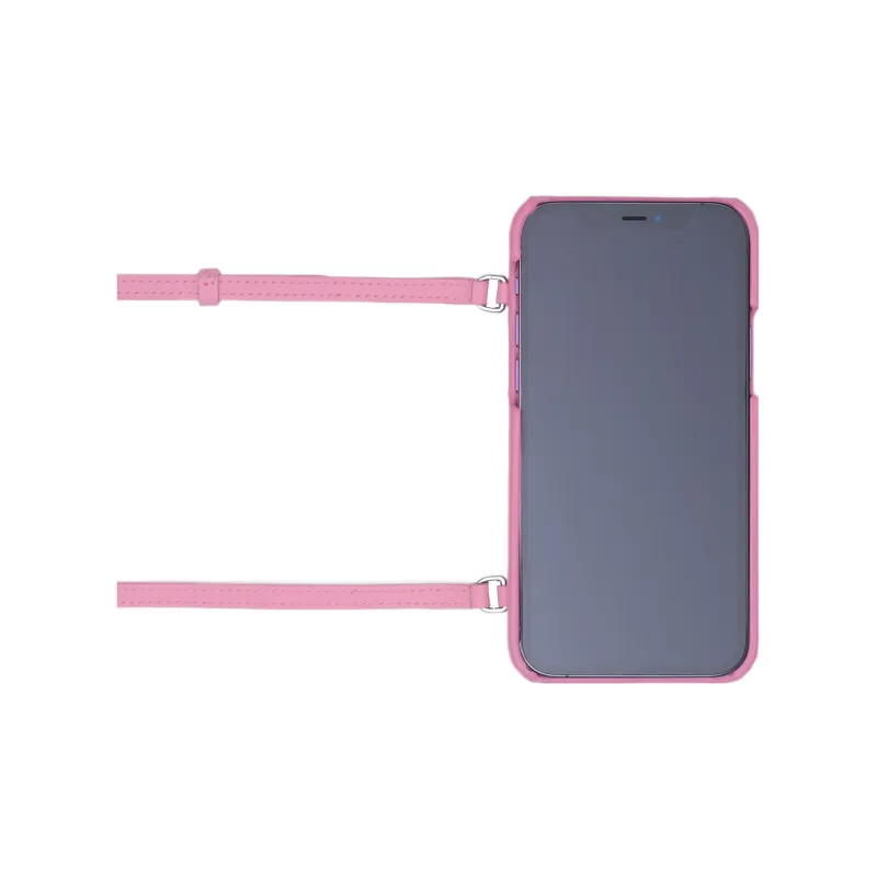 Burberry Quilted Lambskin Lola IPhone 13 Pro Phone Case With Strap Primrose Pink-3