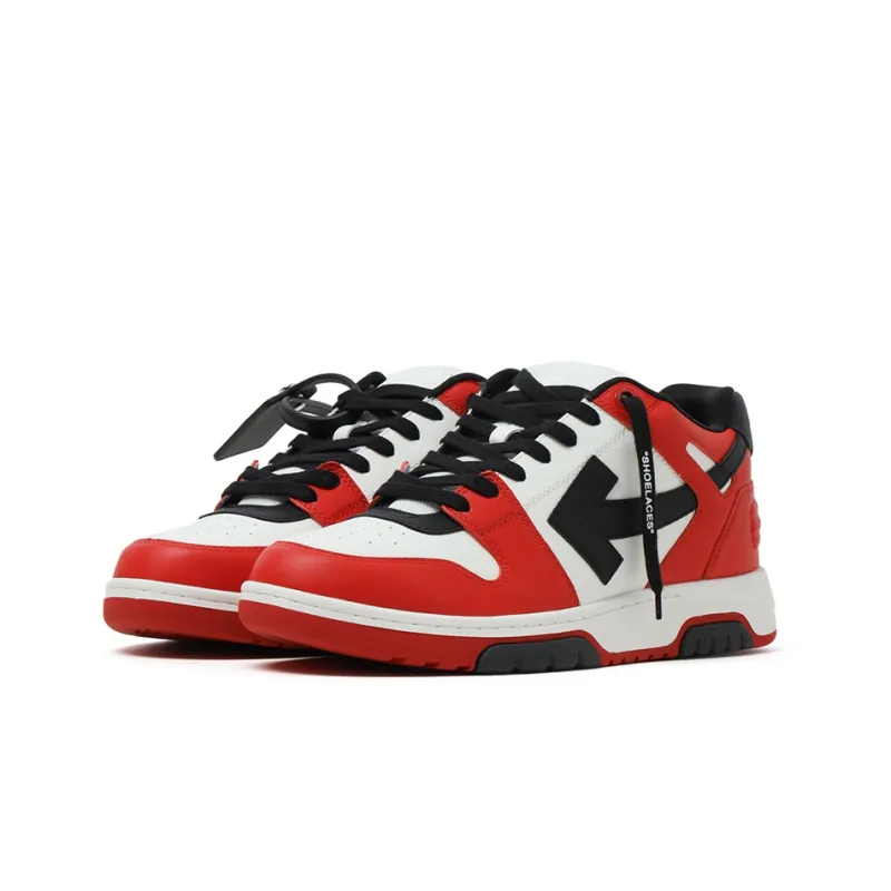 OFF WHITE Out Of Office Low Top Sneaker 'Red Black White'-2