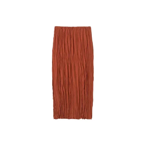 TOTEME Casual Long Skirts Women's Brick Red