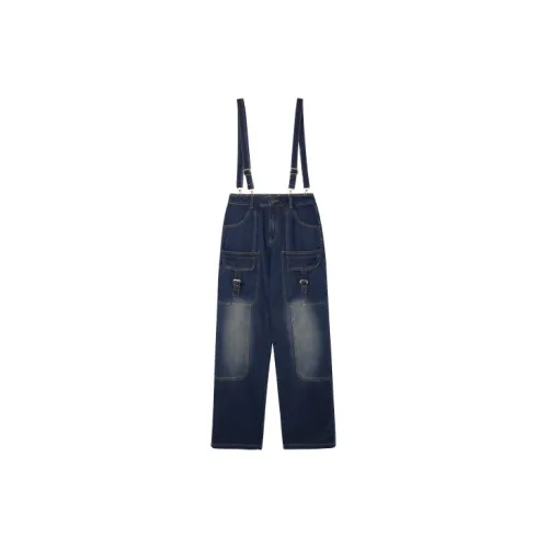 BEERBRO Overalls Women's Denim Blue