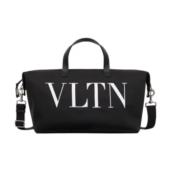 Valentino VLTN Nylon Gym Bag Travel Bag Men's Black/White