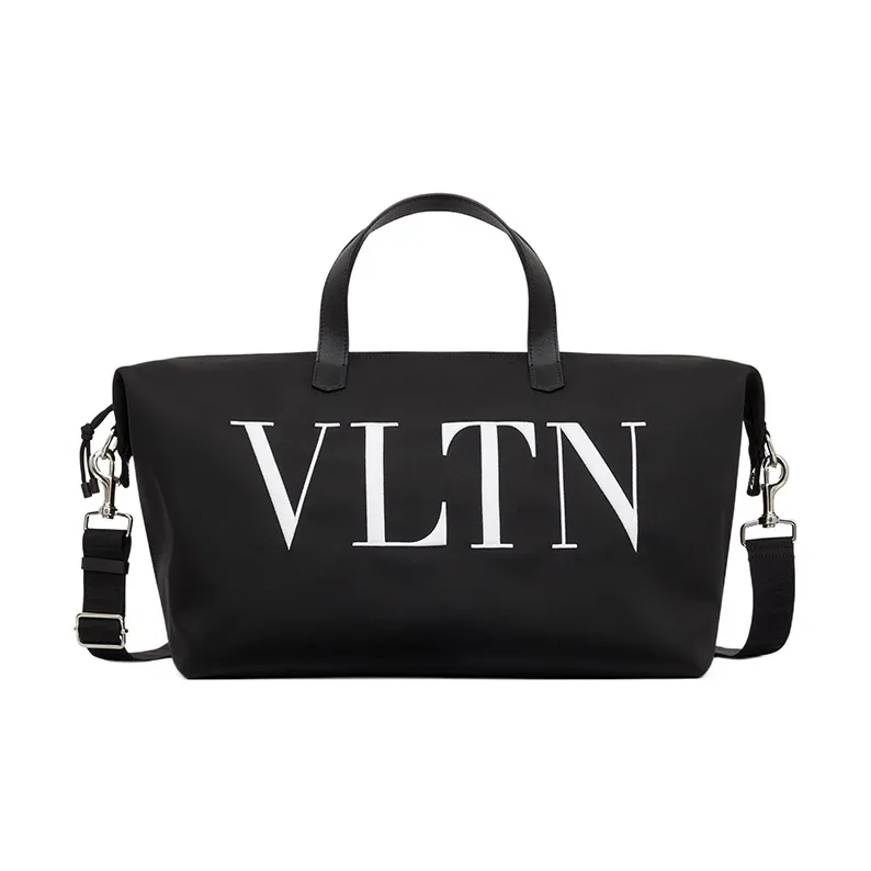 Valentino VLTN Nylon Gym Bag Travel Bag Men's Black/White-0