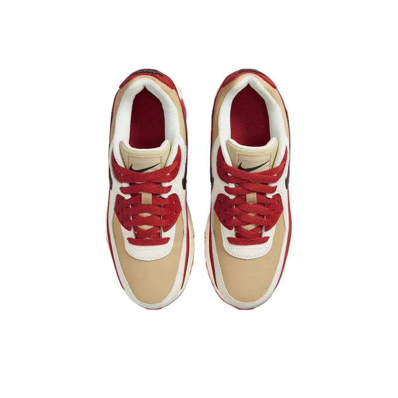 Nike Air Max 90 Leather Sesame Red Clay GS-3