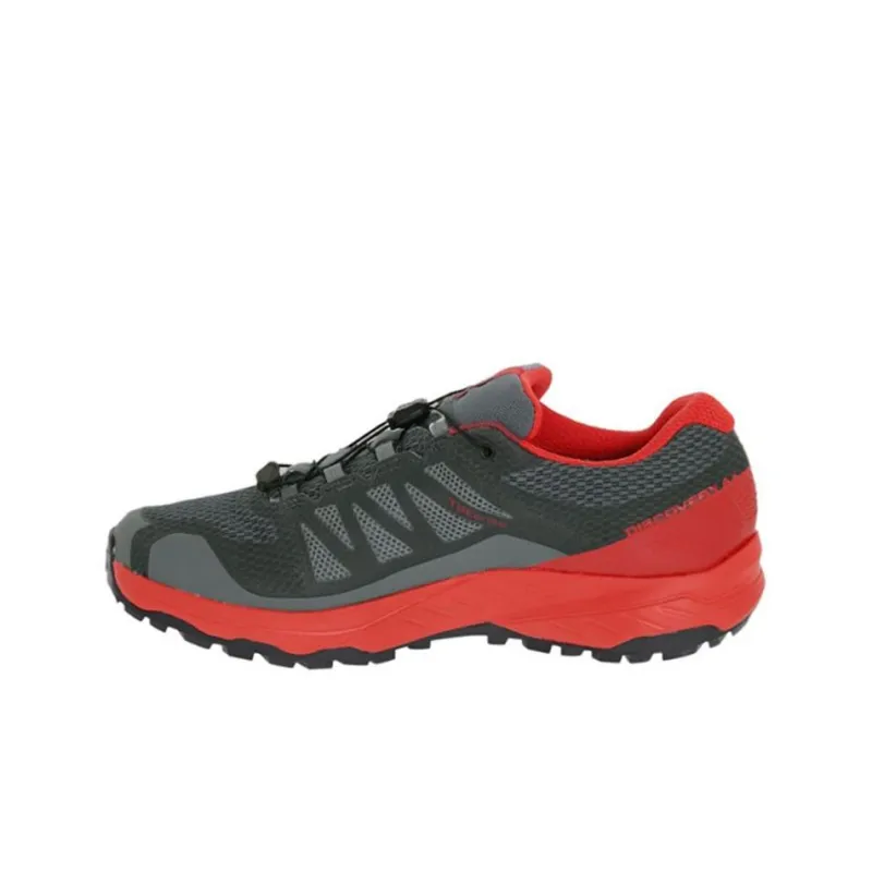 SALOMON Xa Discovery Gt Low-Top Trekking Shoes Men's Gray Red-0