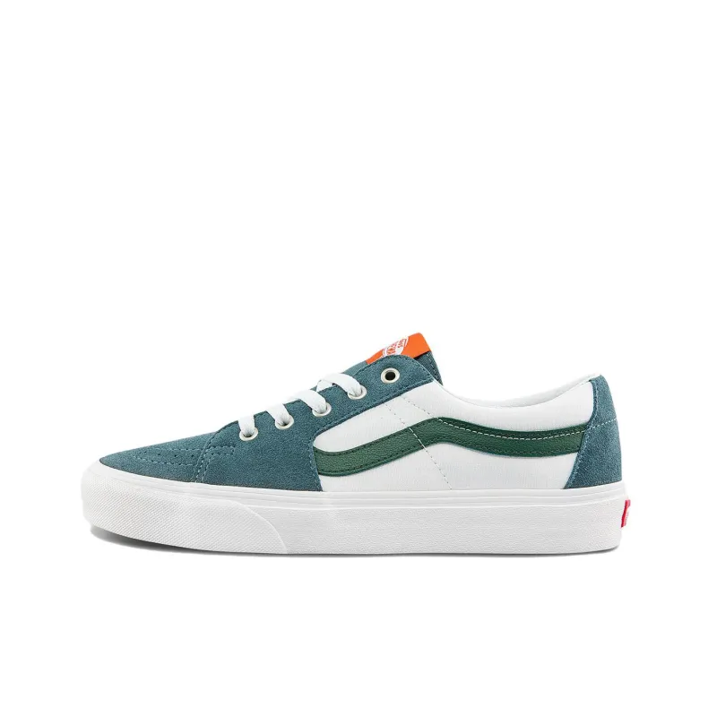 Vans SK8 Low Low Tops Casual Skateboarding Shoes Unisex White Green-0