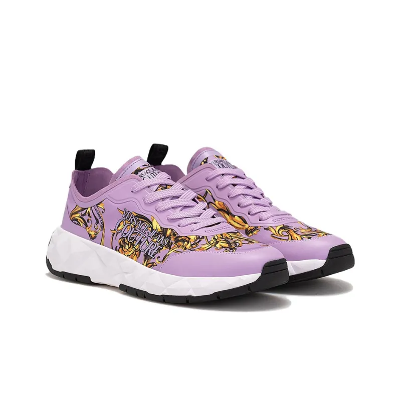 VERSACE JEANS Casual Shoes Women's Low Top Purple-2