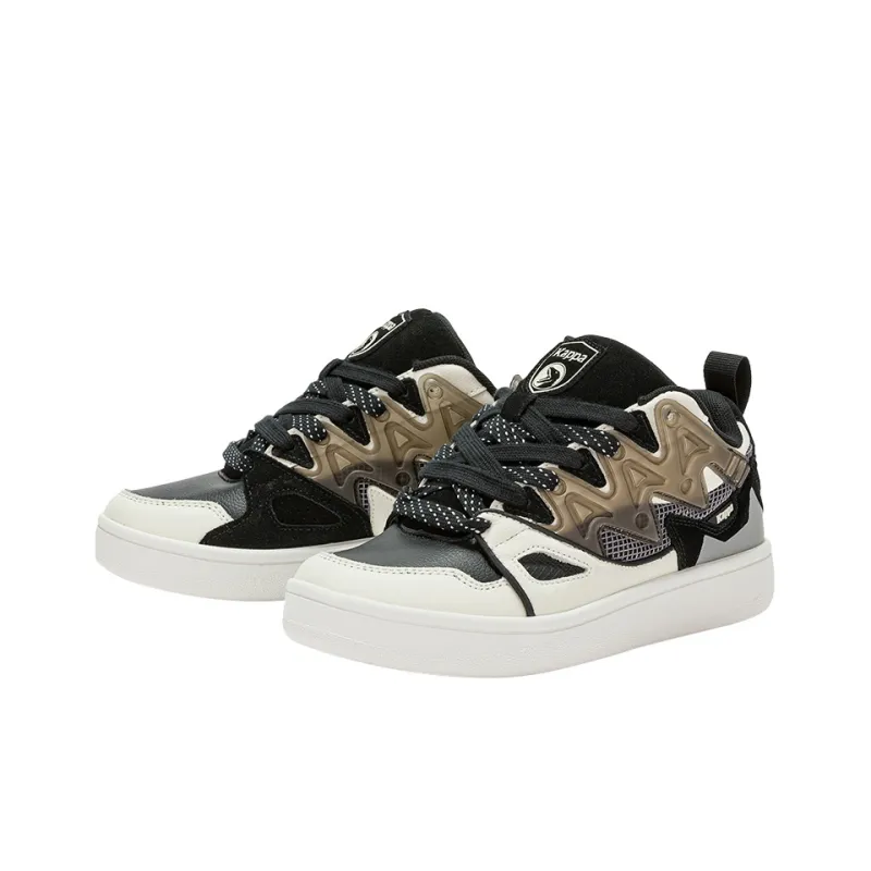 COPPOLELLA x Kappa Wear-Resistant Low-Top Skateboard Shoes Unisex White Black Brown-2