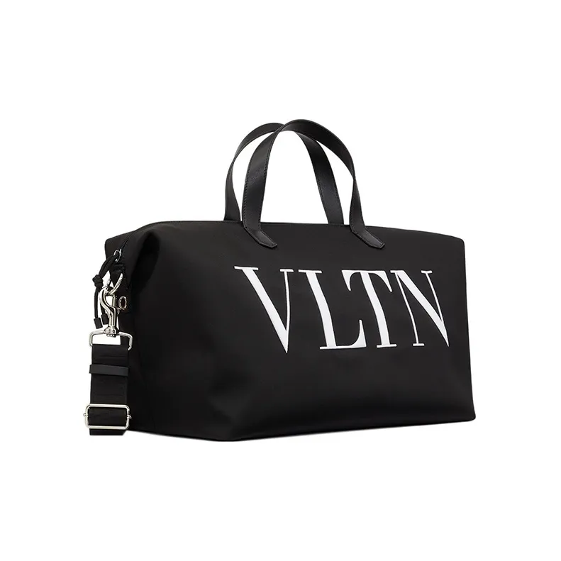 Valentino VLTN Nylon Gym Bag Travel Bag Men's Black/White-1