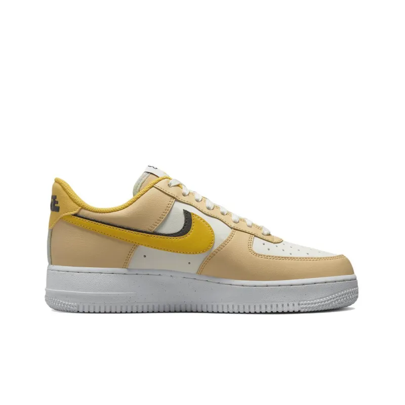 Nike Air Force 1 Low '07 Lx '82 Double Swoosh Sail Yellow Ochre Women's-1