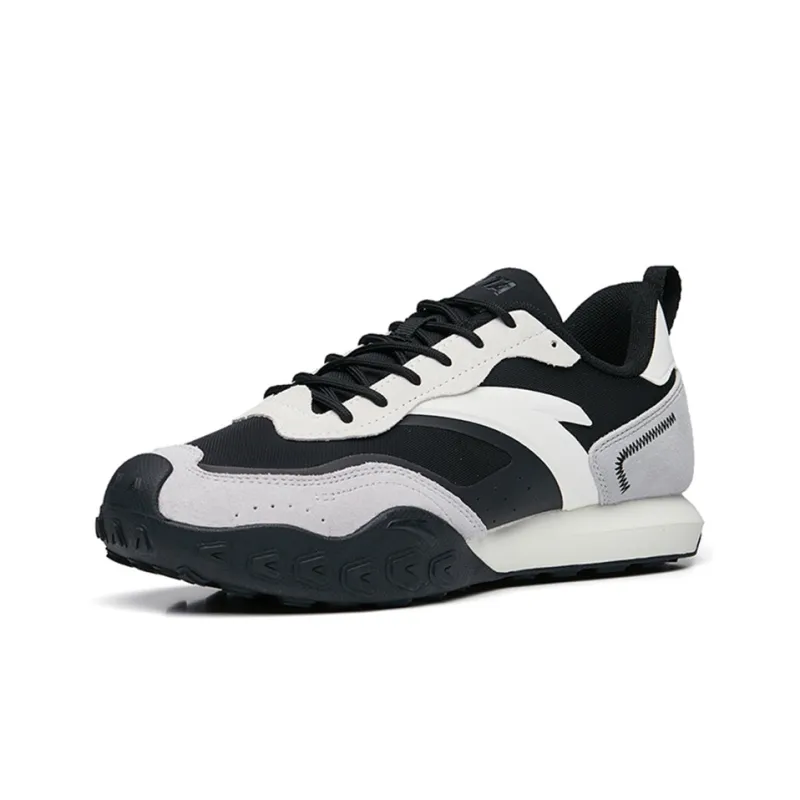 Anta Life Collection Cushioning Anti-Slip And Wear-Resistant Low-Top Casual Shoes Men's White Gray Black-2
