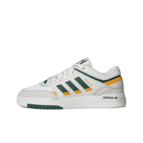 Adidas Originals Drop Step Skateboard Shoes Unisex Low-Top Gray/White/Green