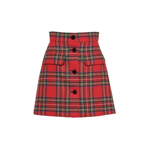MIU MIU Casual Short Skirts Women's Red