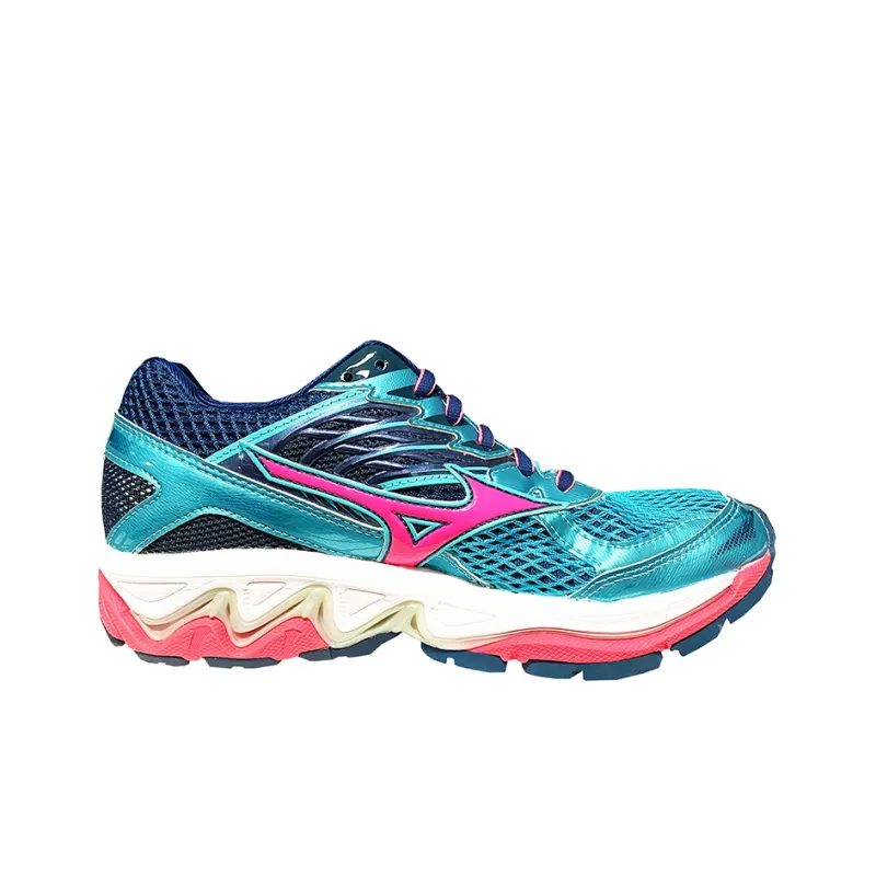 Mizuno Wave Paradox 3 Wear resistant Blue Pink White 'Blue Pink' Women's-1
