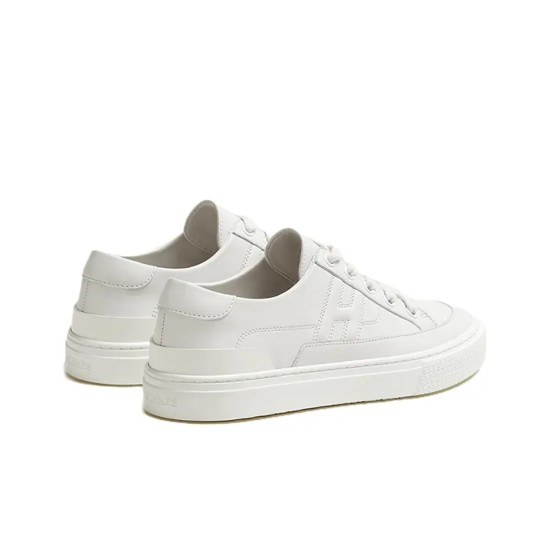 HERMES Deep Low-Top Stylish Skateboarding Shoes Women's White-4