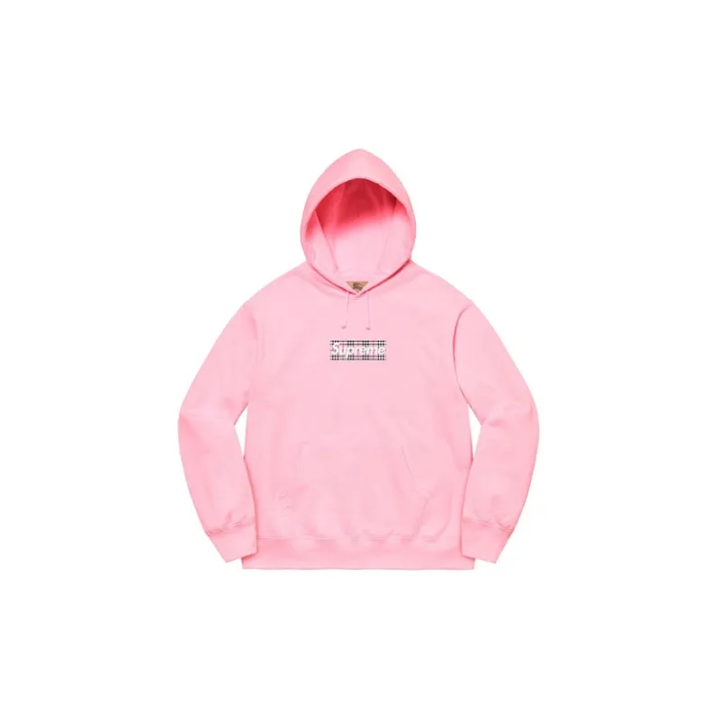 Supreme Burberry Box Logo Hooded Sweatshirt-7