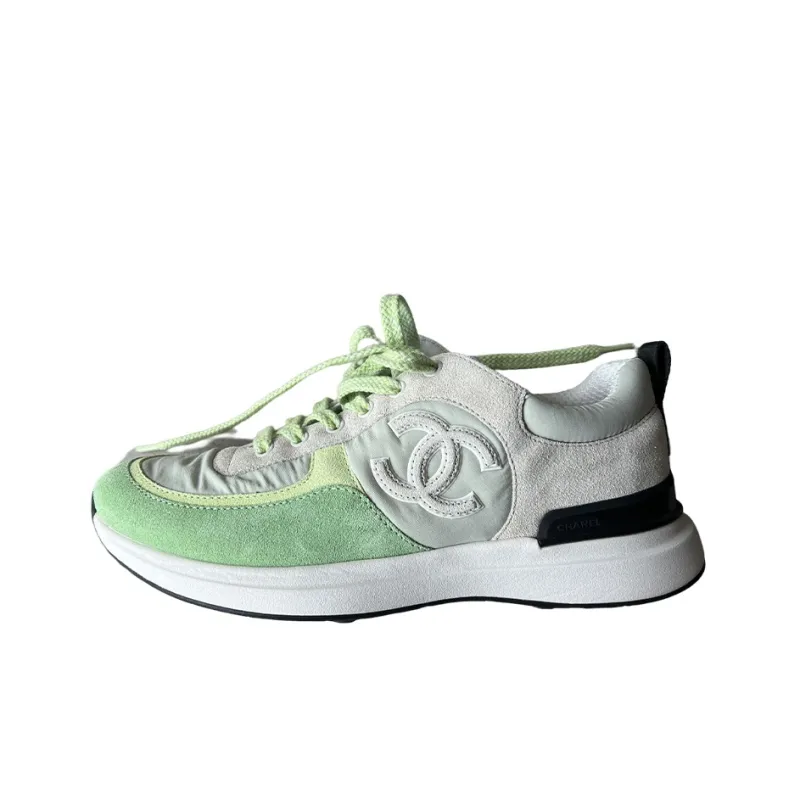 CHANEL Casual Shoes Women's Low-Top Green-0