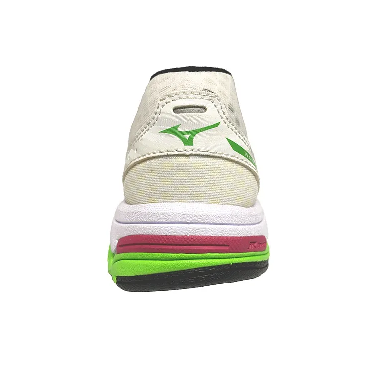 Mizuno Wave Connect Durable Breathable Low-Top Running Shoes Women's White Green Pink-3