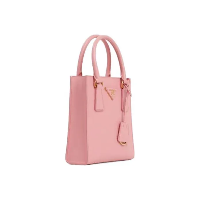 PRADA Saffiano Leather Handbag Regular Women's Pink Purple-1