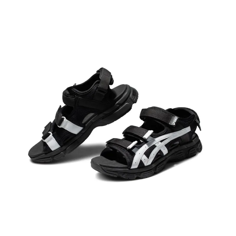 Asics Kahana Sd 2 Fashion Retro Sports Unisex Sandals 'Black White'-2