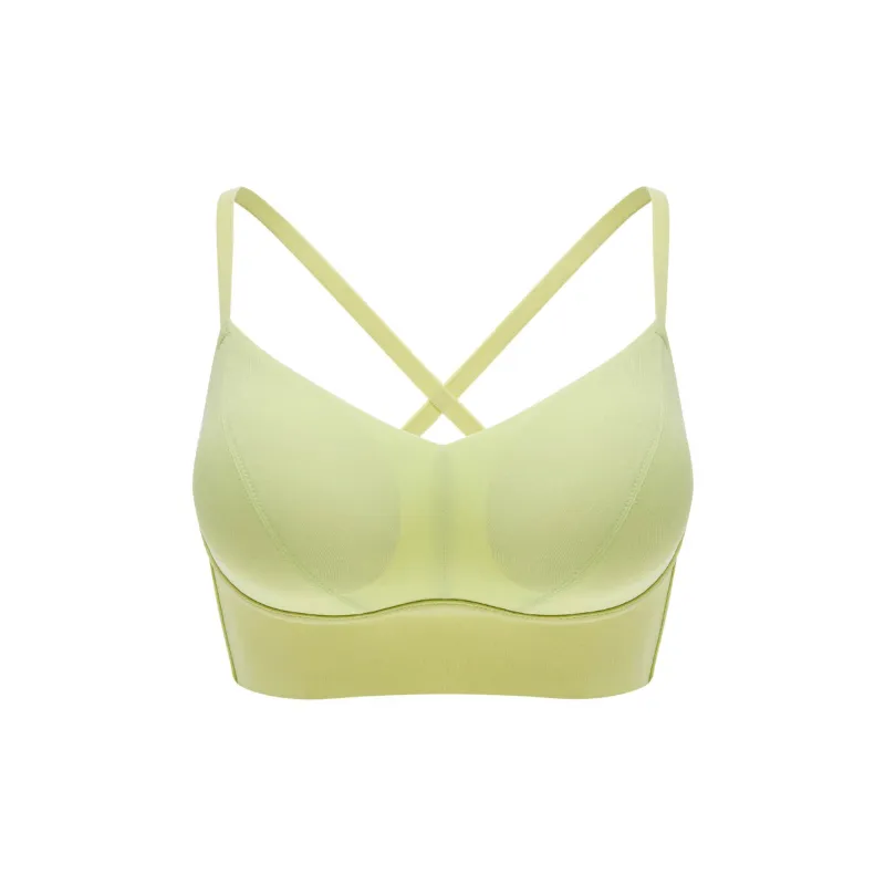 Toffee Pie Comfortable Seamless Back Smoothing Outerwear-Ready Wireless Triangle Cup Minimizing Underwear Women's-5