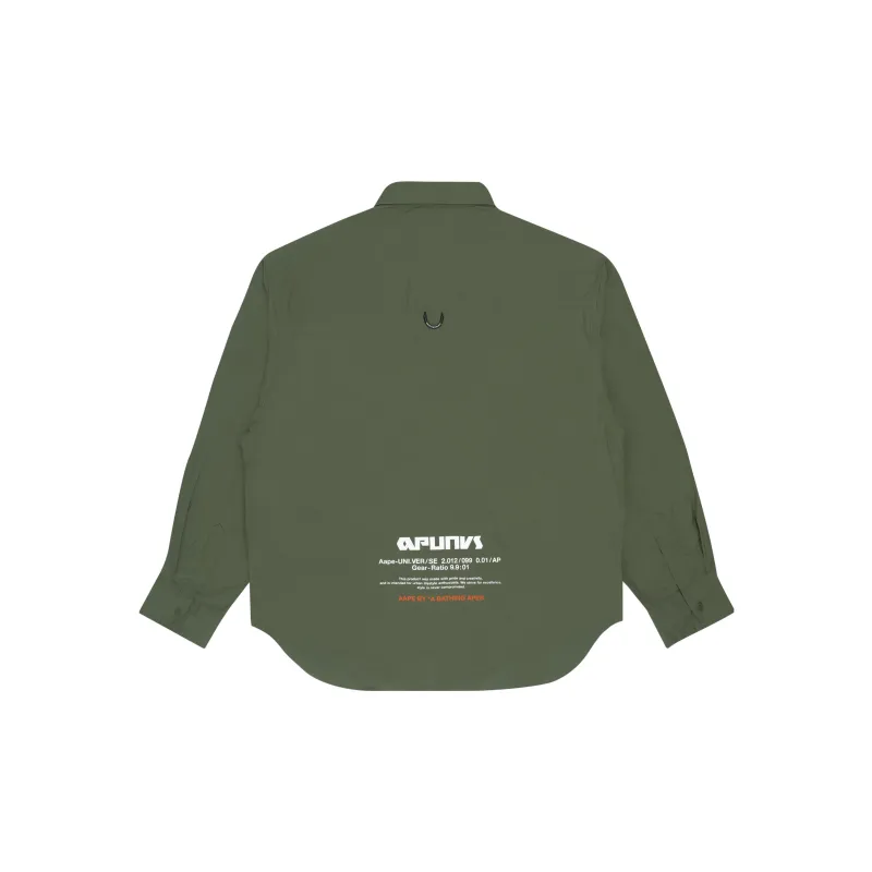 Aape Logo print Cotton Shirt-3