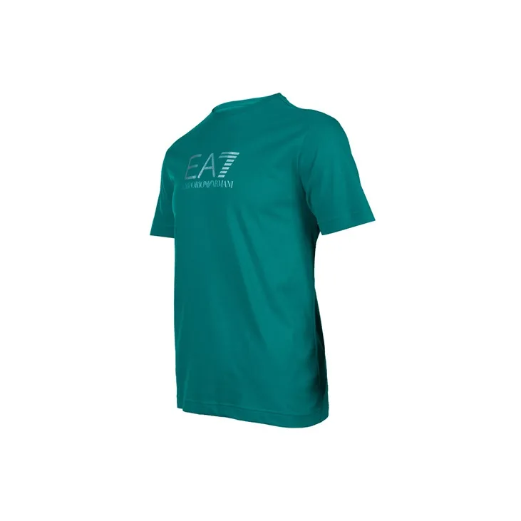 EMPORIO ARMANI EA7 T Shirts Men Peacock Green-2