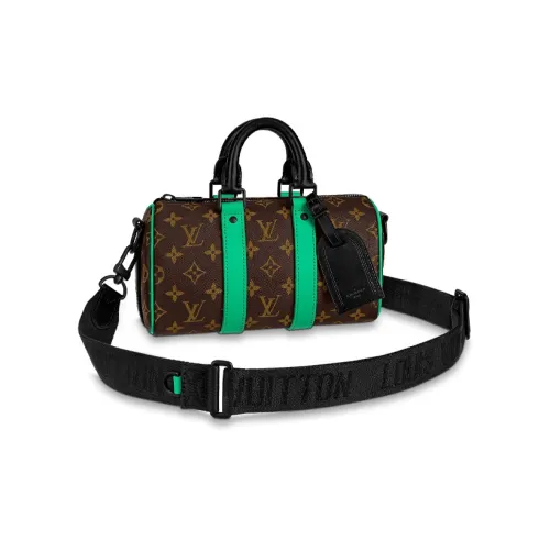 LOUIS VUITTON Keepall Bandouliere 25 Monogram Macassar Minty Green