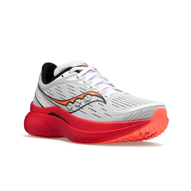Saucony Endorphin Speed 3 Running Shoes Men Low Top White/Red-2