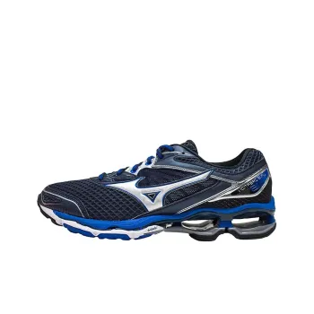 Mizuno Creation 18 Wave Cushioning Anti-Slip And Wear-Resistant Low-Top Running Shoes Men's Black Blue White