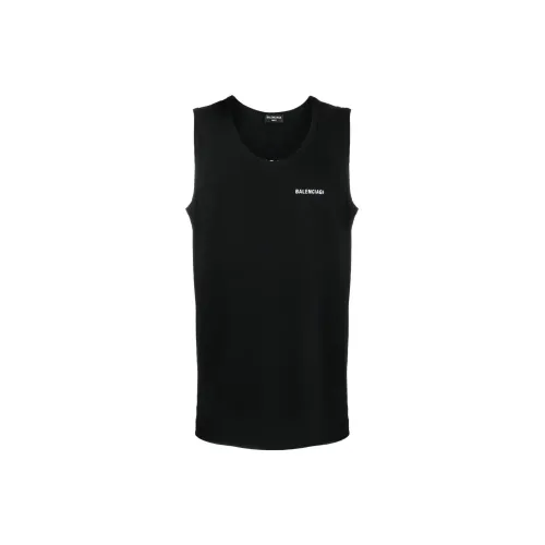 Balenciaga Tank Tops Men Black