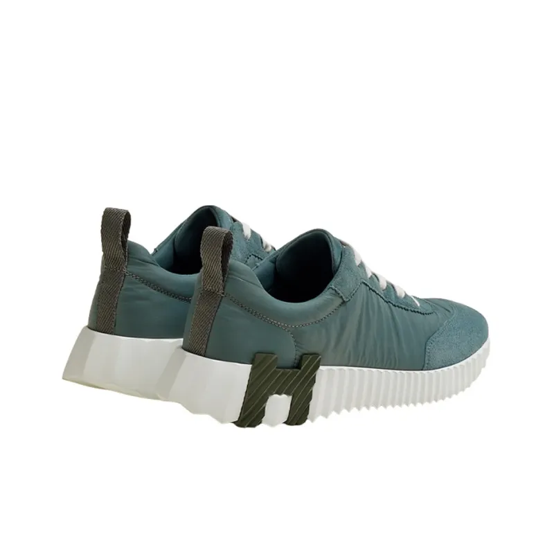 HERMES Bouncing Wear Resistant Low Top Casual Shoes Women's Green-4