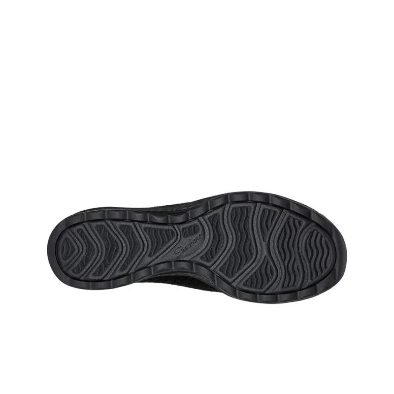 Skechers Relaxed Fit Casual Shoes Women's Low Top Black-4