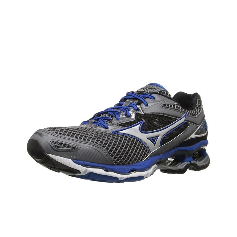 Mizuno Creation 18 Wave Cushioning Anti-Slip And Wear-Resistant Low-Top Running Shoes Men's Black Blue White-2