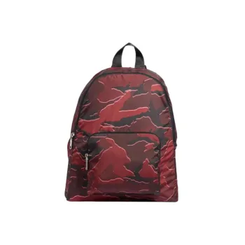 COACH Nylon Backpack Medium Size Men's Red Camouflage