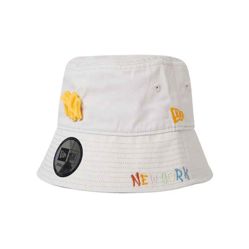 New Era Bucket Hats Unisex Beige-1