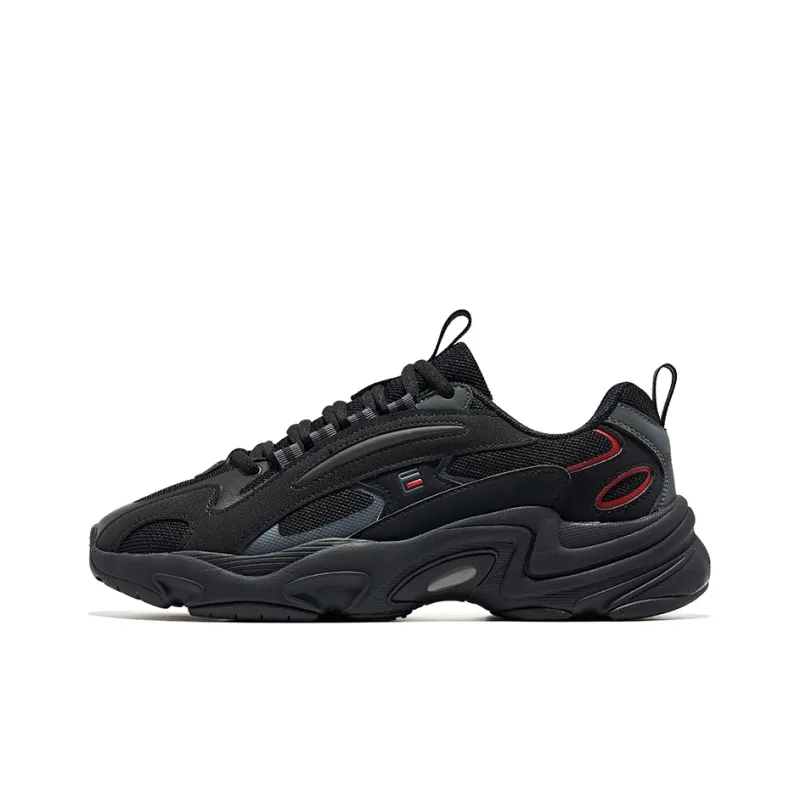 Erke Wear-Resistant Low-Top Sports Casual Shoes Men's Jet Black Carbon Gray-0