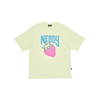 NERDY Drop Shoulder Sleeve T Shirt Unisex Yellow