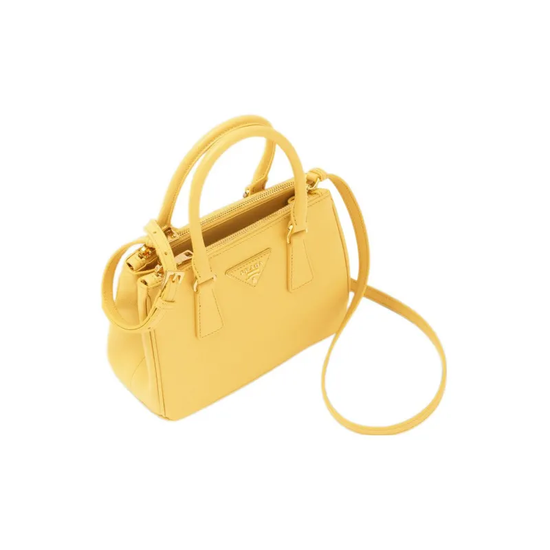 PRADA Galleria Killer Bag Saffiano Leather Crossbody Bag Women's Sunlight Yellow-2