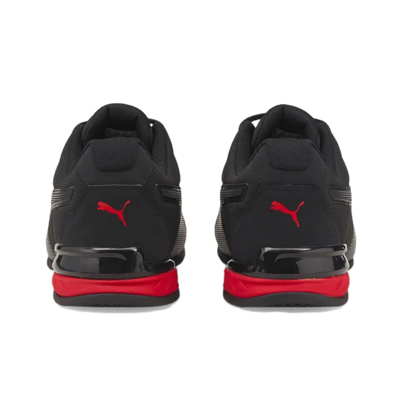 PUMA Tazon 7 Low Tops Black Red-3
