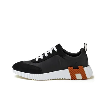 HERMES Bouncing Cushioning Anti Slip And Wear Resistant Low Top Athletic Shoes Women's Black