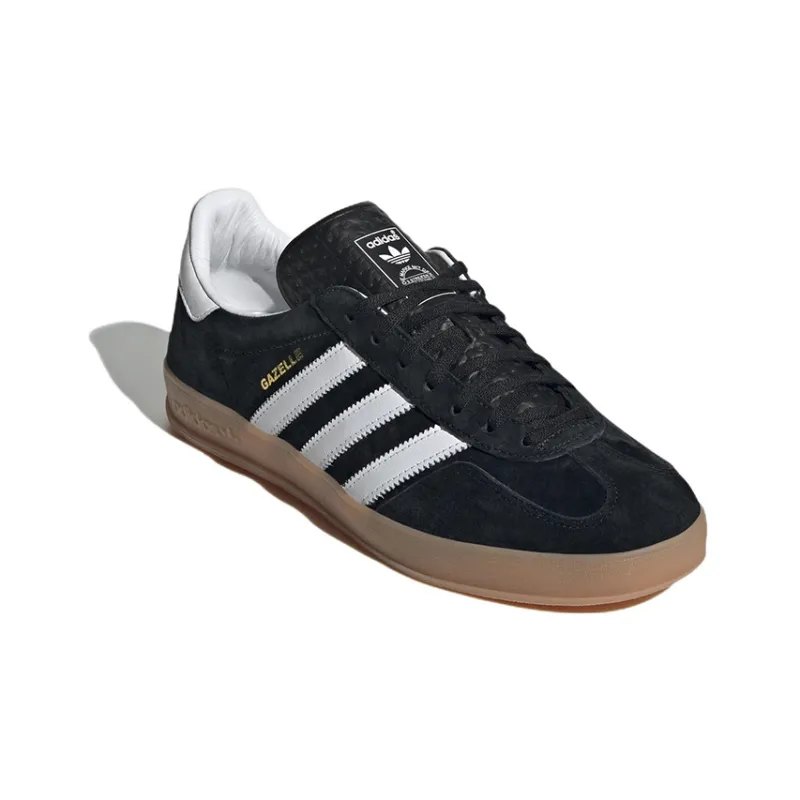 Adidas Gazelle Black White Gum-2