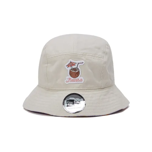 New Era Bucket Hats Unisex Purple Beige