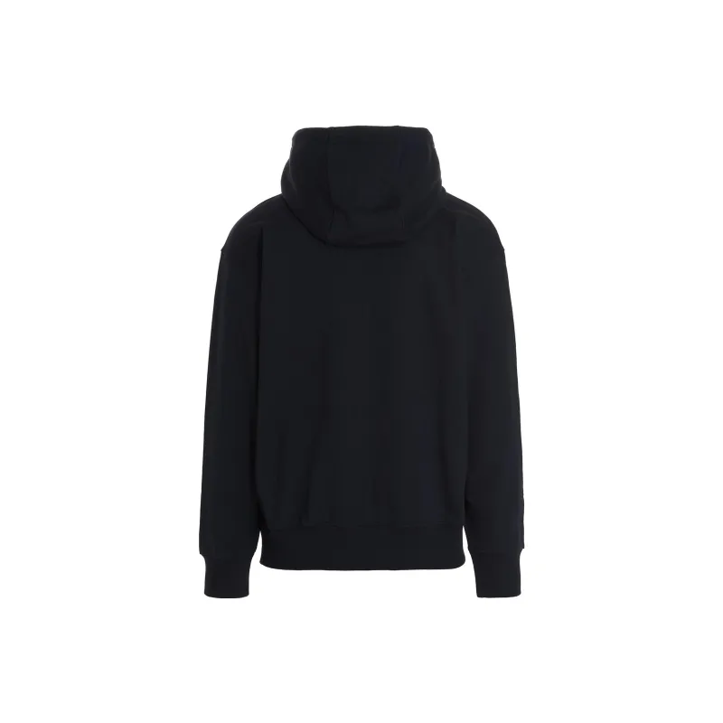HUGO BOSS Logo Printed Drawstring Hoodie-1