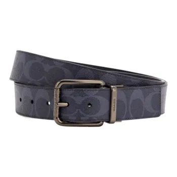 COACH Cow Leather Artificial Leather Leather Belts Men's Width  3.8cm