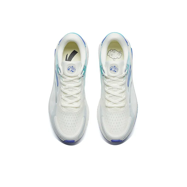 Anta Lightweight Low Top Running Shoes Men's Blue White-3